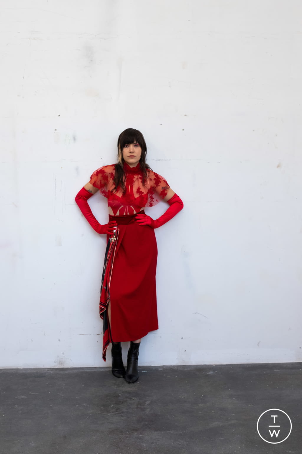 Fashion Week New York Fall/Winter 2021 look 44 from the Imitation of Christ collection womenswear