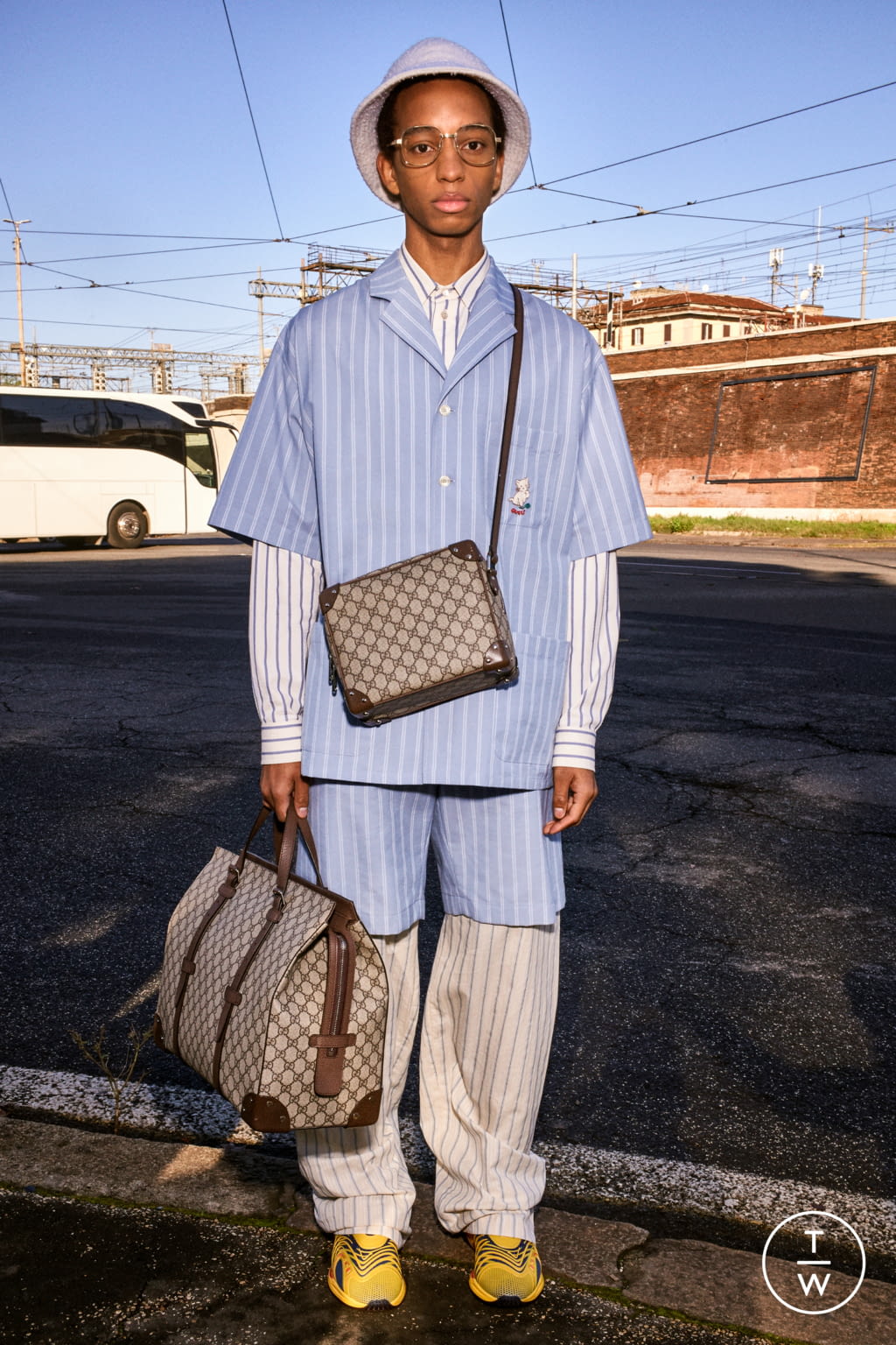 Fashion Week Milan Pre-Fall 2020 look 45 from the Gucci collection menswear