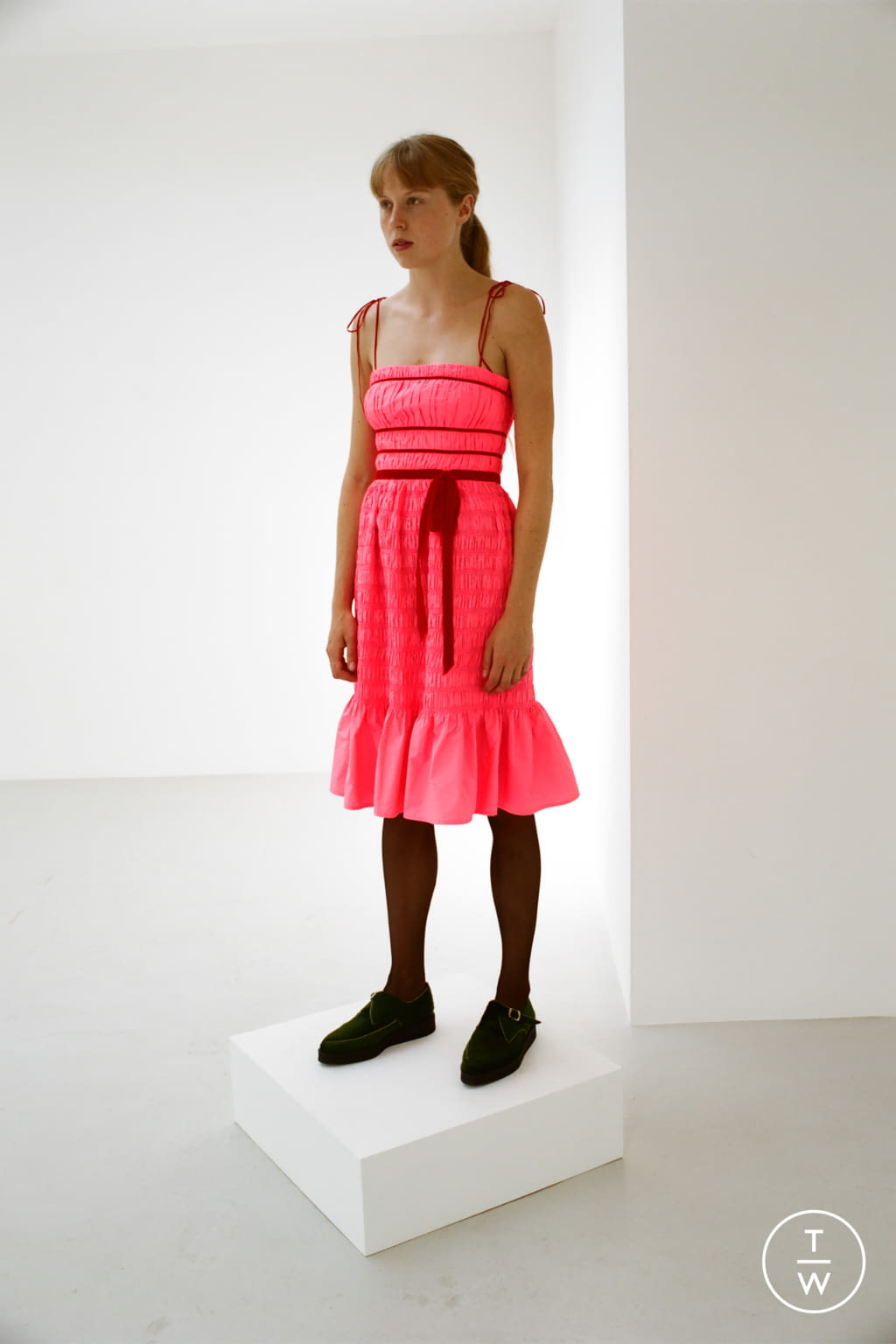Fashion Week London Resort 2021 look 5 from the Molly Goddard collection womenswear