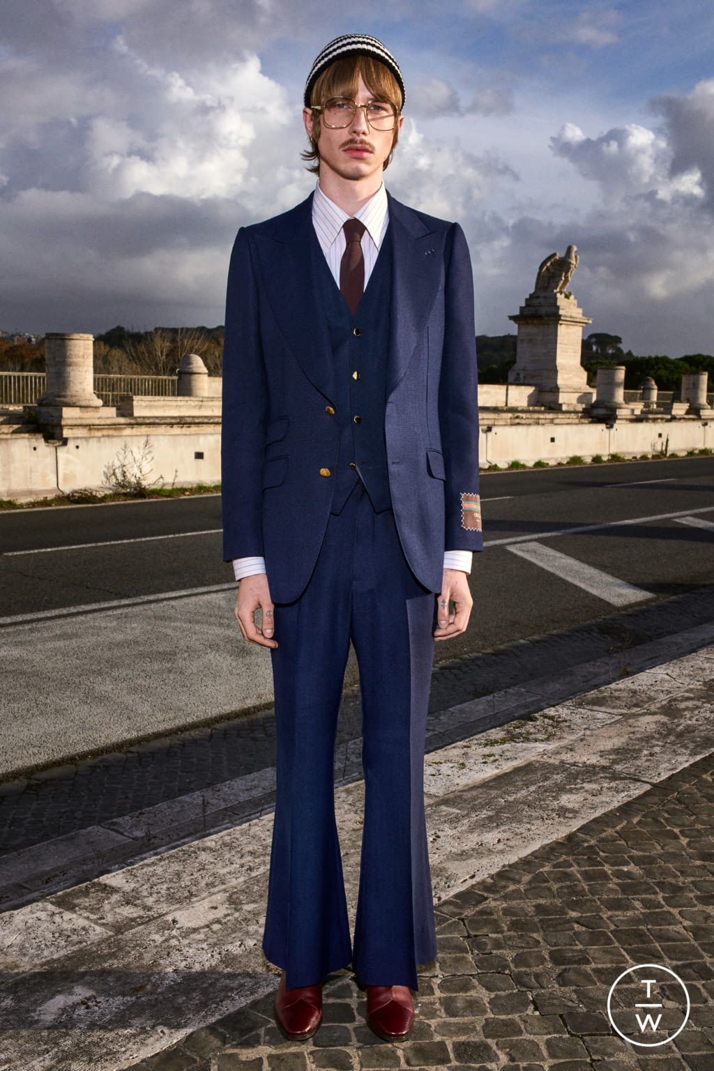 Fashion Week Milan Pre-Fall 2020 look 5 from the Gucci collection menswear