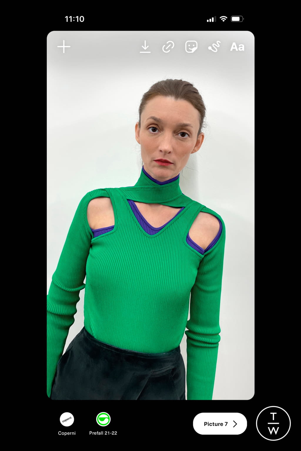 Fashion Week Paris Pre-Fall 2021 look 7 from the Coperni collection womenswear