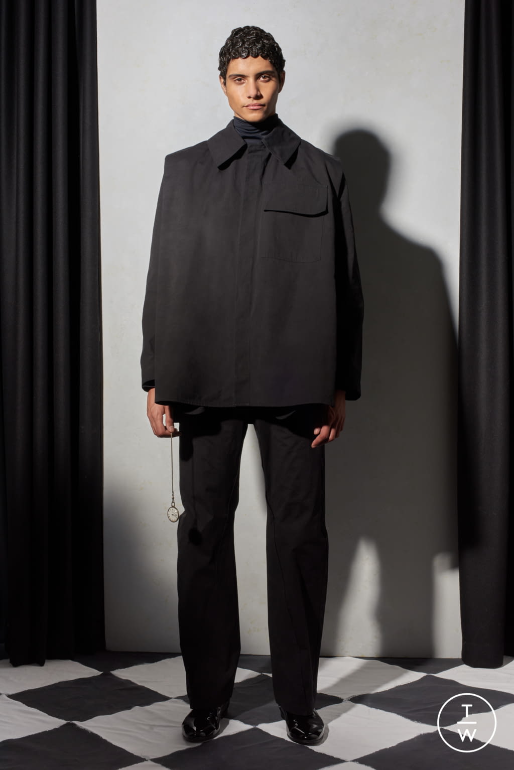 Fashion Week London Fall/Winter 2021 look 7 from the Bianca Saunders collection menswear