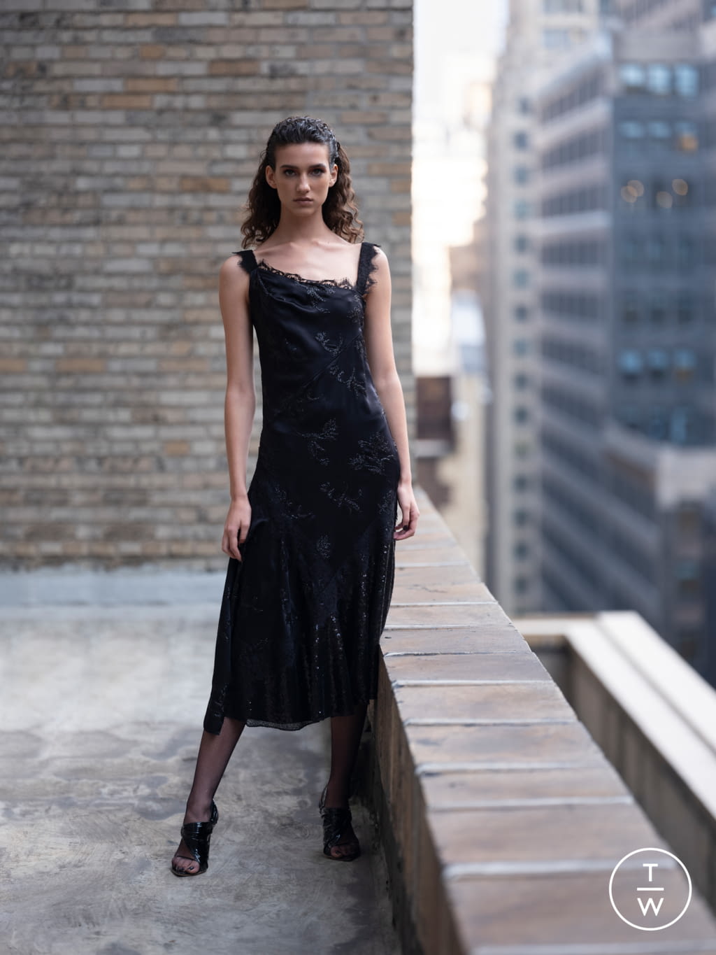 Fashion Week New York Pre-Fall 2020 look 7 from the Prabal Gurung collection womenswear