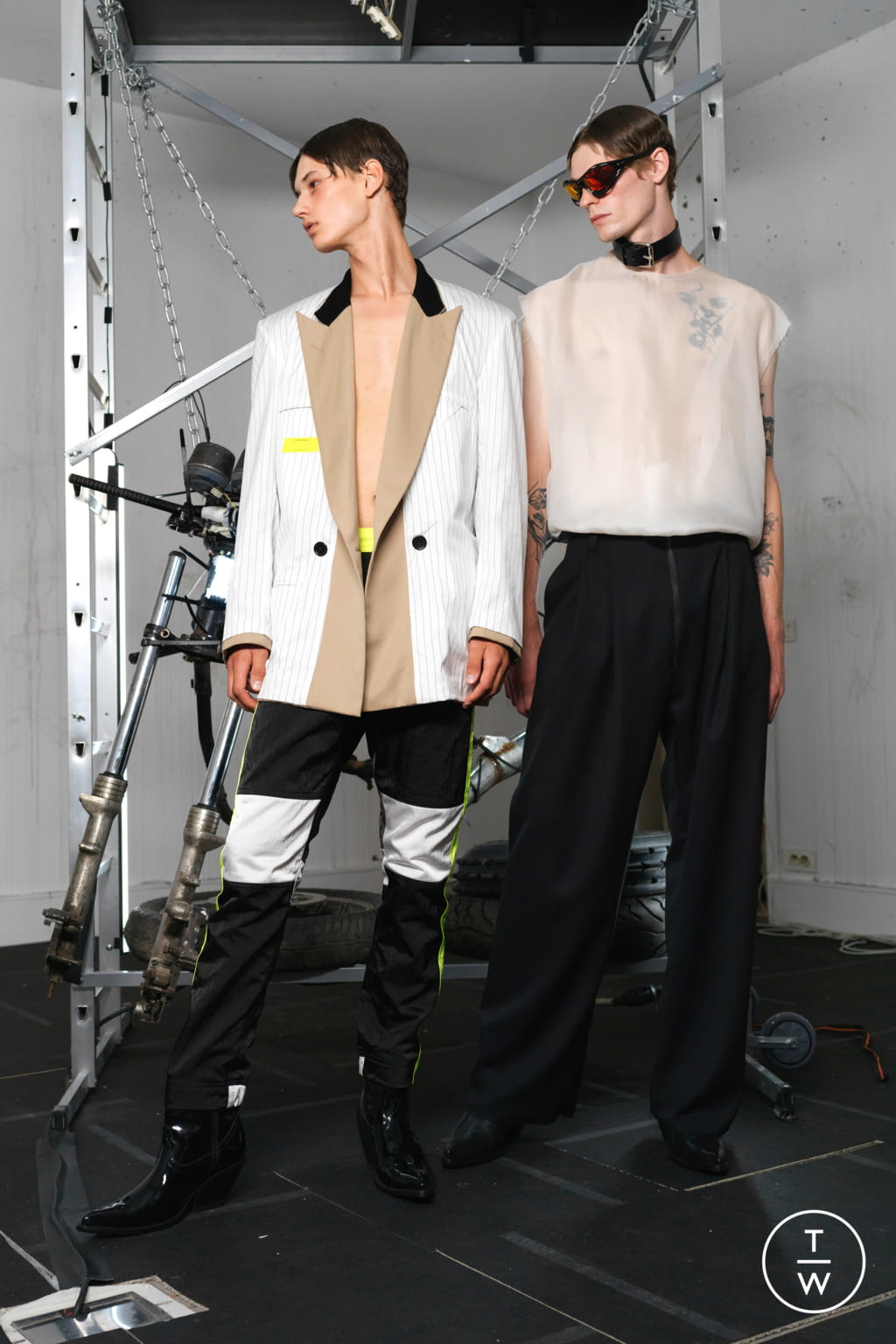 Fashion Week Paris Spring/Summer 2019 look 7 from the Ex Infinitas collection 男装
