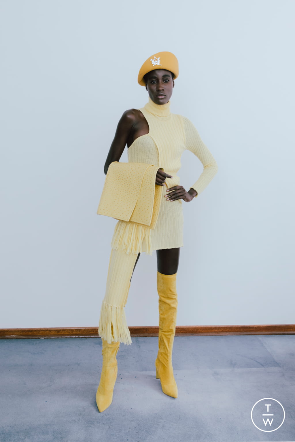 Fashion Week Paris Spring/Summer 2021 look 10 from the Thebe Magugu collection womenswear