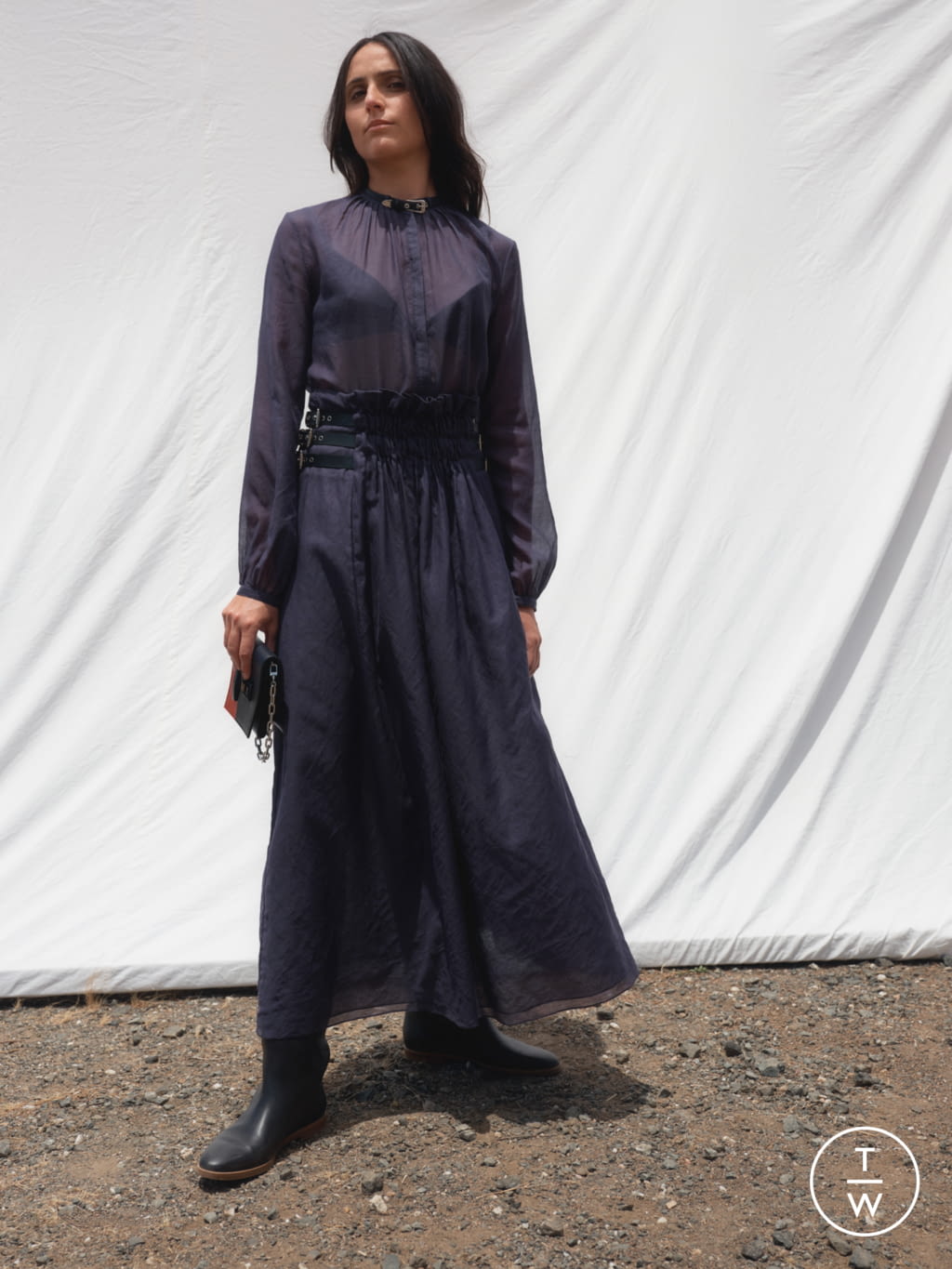 Fashion Week New York Resort 2021 look 8 from the Gabriela Hearst collection womenswear