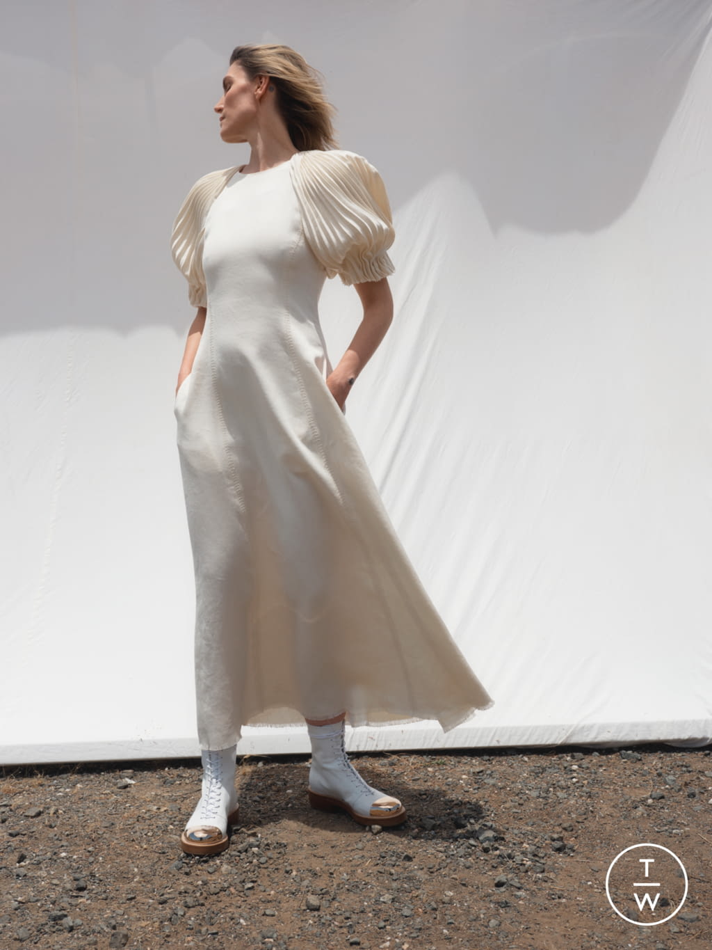 Fashion Week New York Resort 2021 look 9 from the Gabriela Hearst collection womenswear