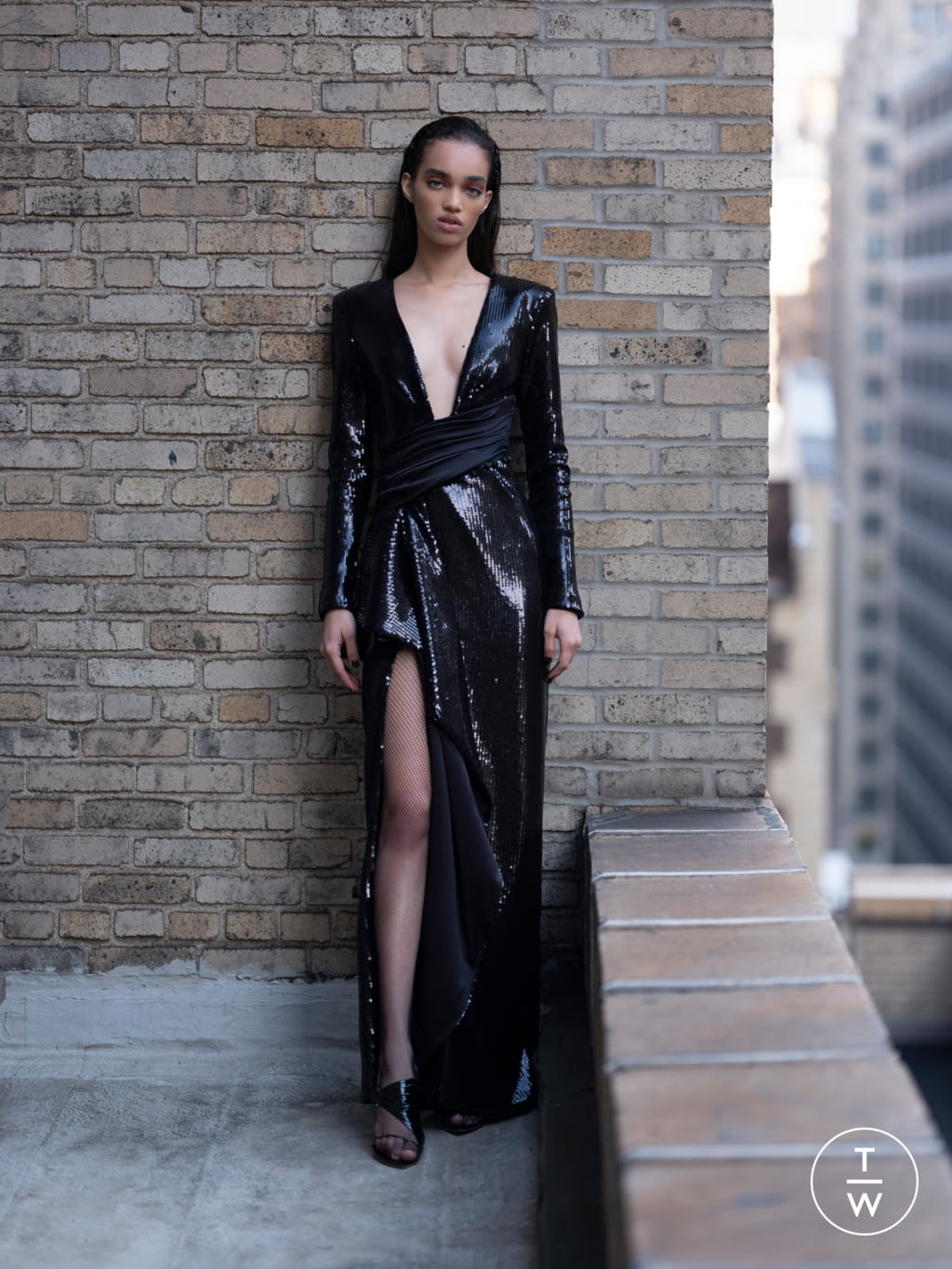 Fashion Week New York Pre-Fall 2020 look 9 from the Prabal Gurung collection 女装