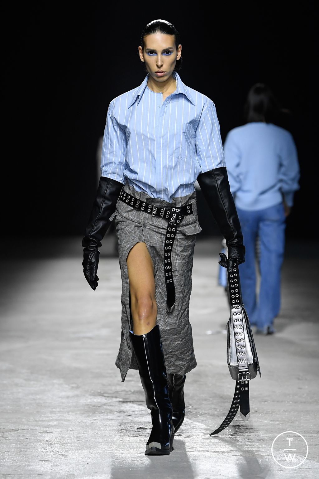 Fashion Week Florence - Pitti Fall/Winter 2024 look 8 de la collection Achilles Ion Gabriel menswear