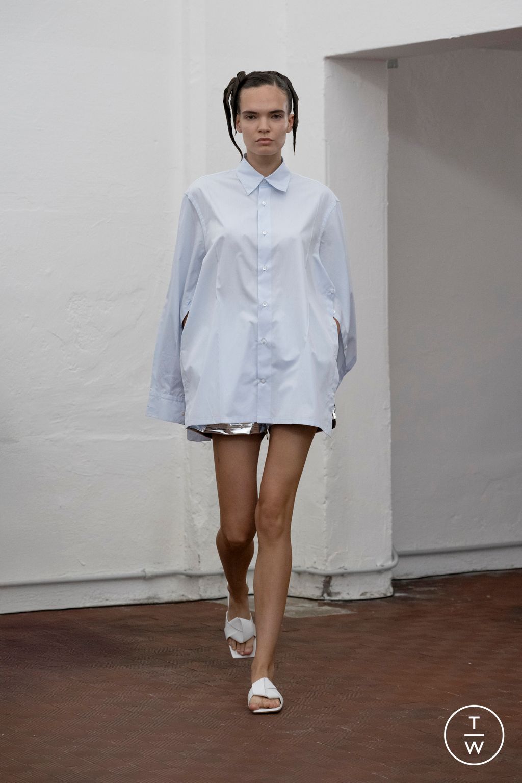 Fashion Week Milan Spring/Summer 2026 look 1 de la collection Setchu menswear