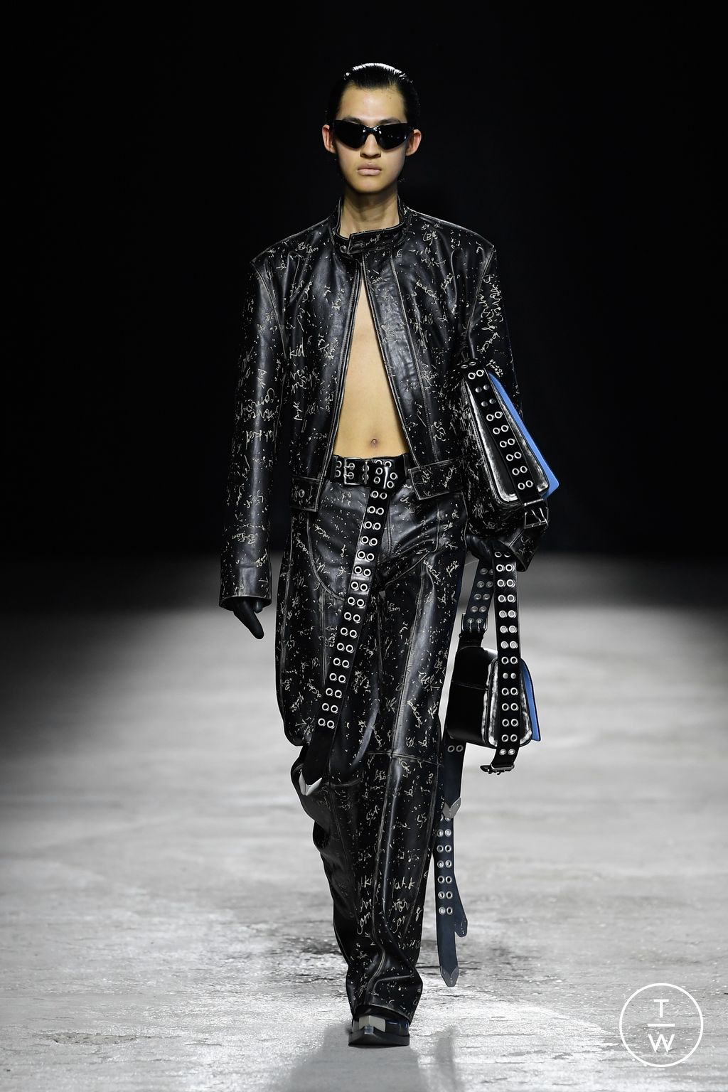 Fashion Week Florence - Pitti Fall/Winter 2024 look 12 de la collection Achilles Ion Gabriel menswear