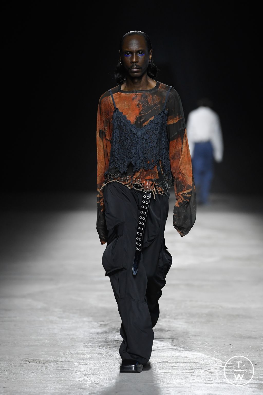 Fashion Week Florence - Pitti Fall/Winter 2024 look 23 de la collection Achilles Ion Gabriel menswear