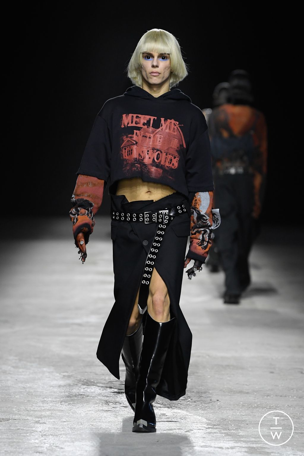 Fashion Week Florence - Pitti Fall/Winter 2024 look 24 de la collection Achilles Ion Gabriel menswear