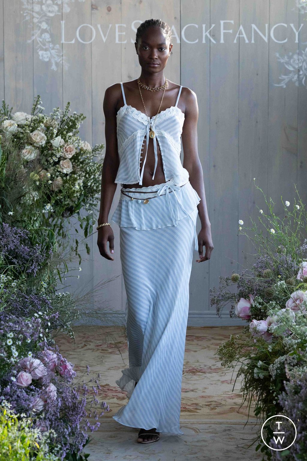 Fashion Week New York Spring/Summer 2026 look 3 from the LoveShackFancy collection womenswear