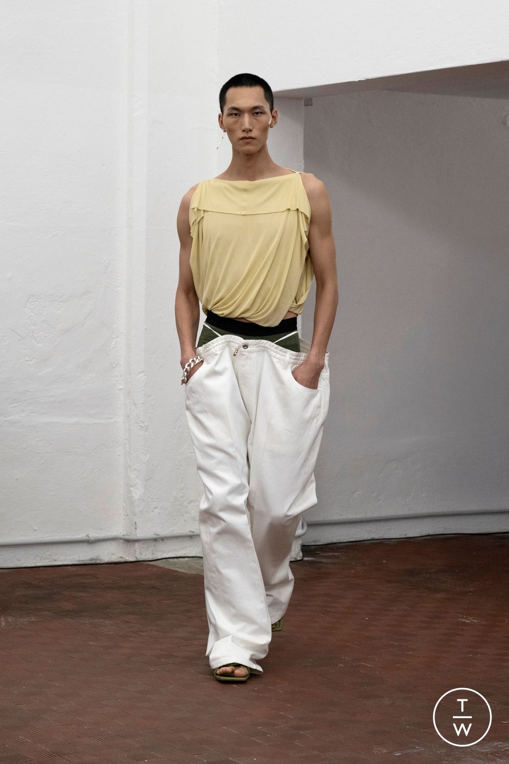 Fashion Week Milan Spring/Summer 2026 look 3 de la collection Setchu menswear