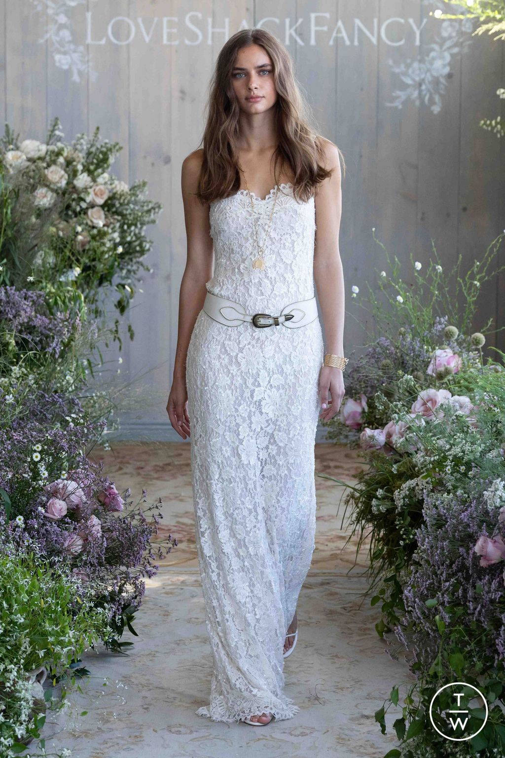 Fashion Week New York Spring/Summer 2026 look 7 from the LoveShackFancy collection womenswear