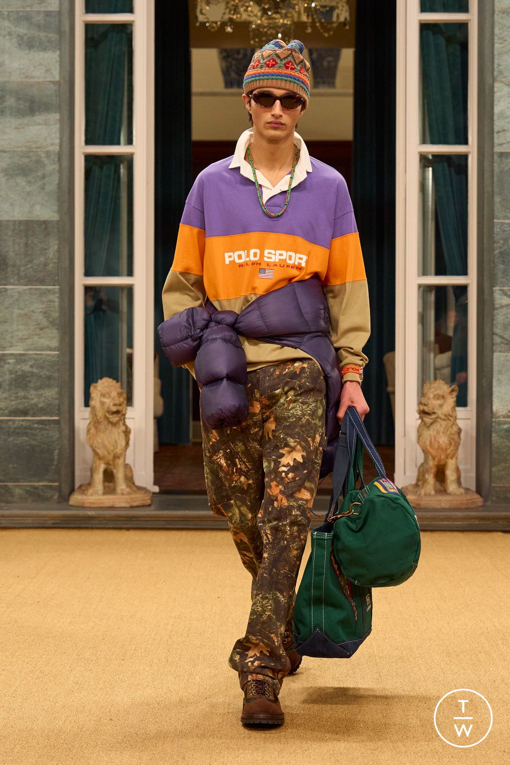 Fashion Week Milan Fall/Winter 2026 look 1 from the Polo Ralph Lauren collection menswear