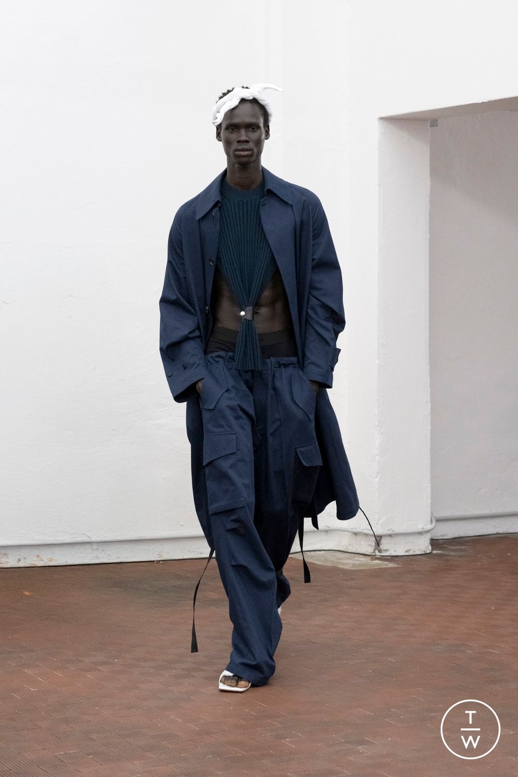 Fashion Week Milan Spring/Summer 2026 look 10 de la collection Setchu menswear