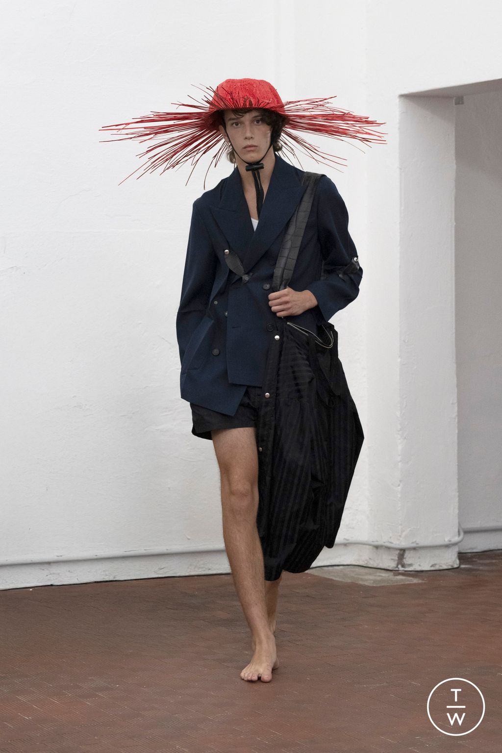 Fashion Week Milan Spring/Summer 2026 look 11 de la collection Setchu menswear