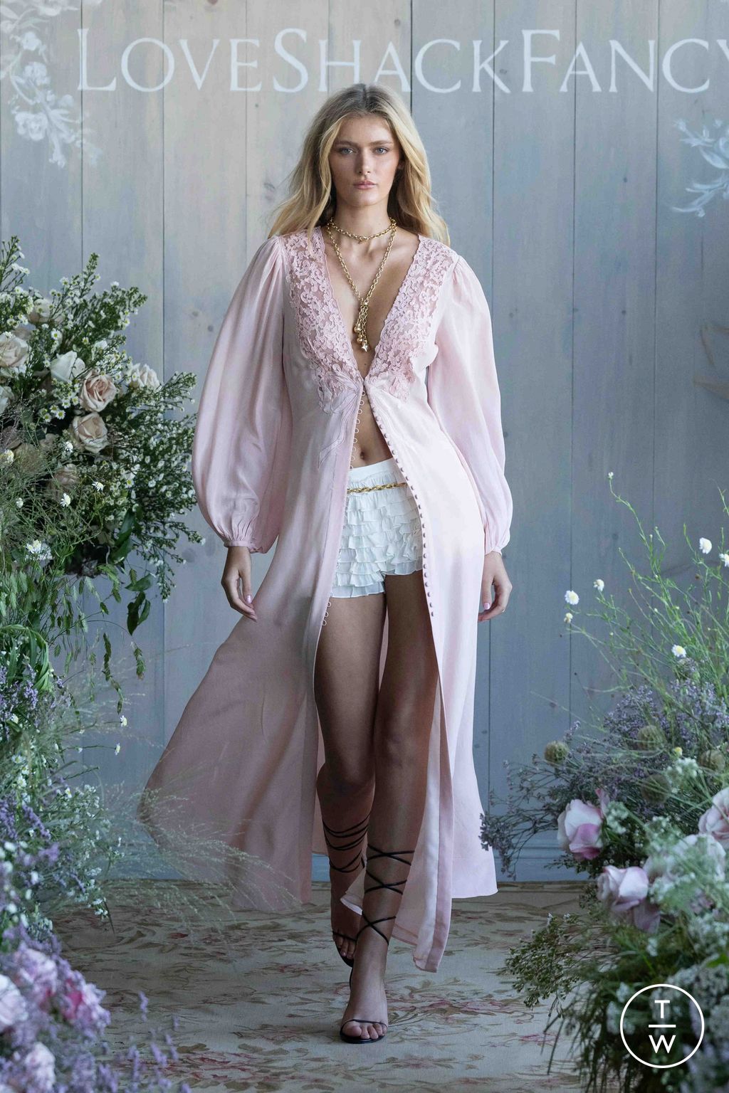 Fashion Week New York Spring/Summer 2026 look 18 de la collection LoveShackFancy womenswear