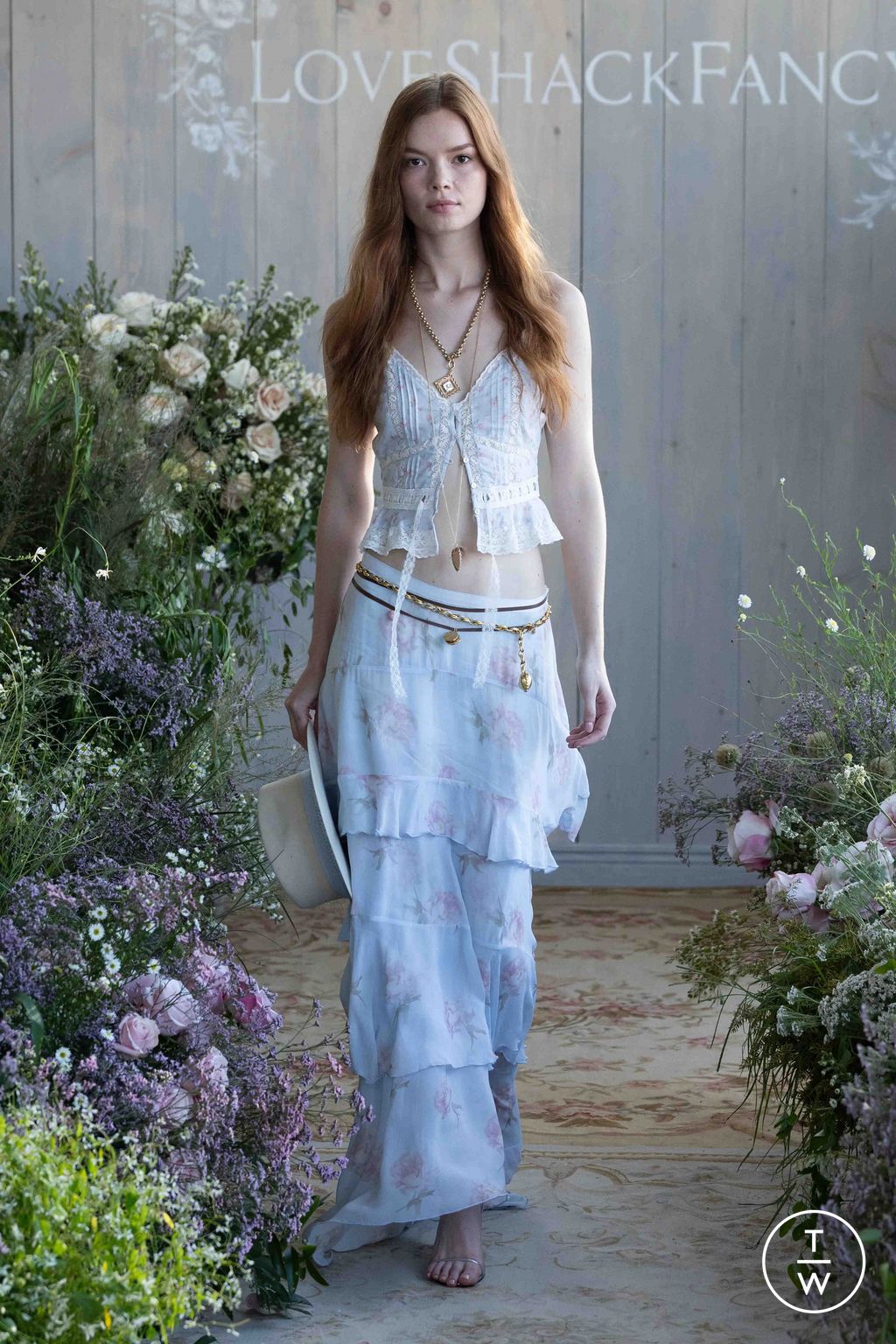 Fashion Week New York Spring/Summer 2026 look 21 de la collection LoveShackFancy womenswear