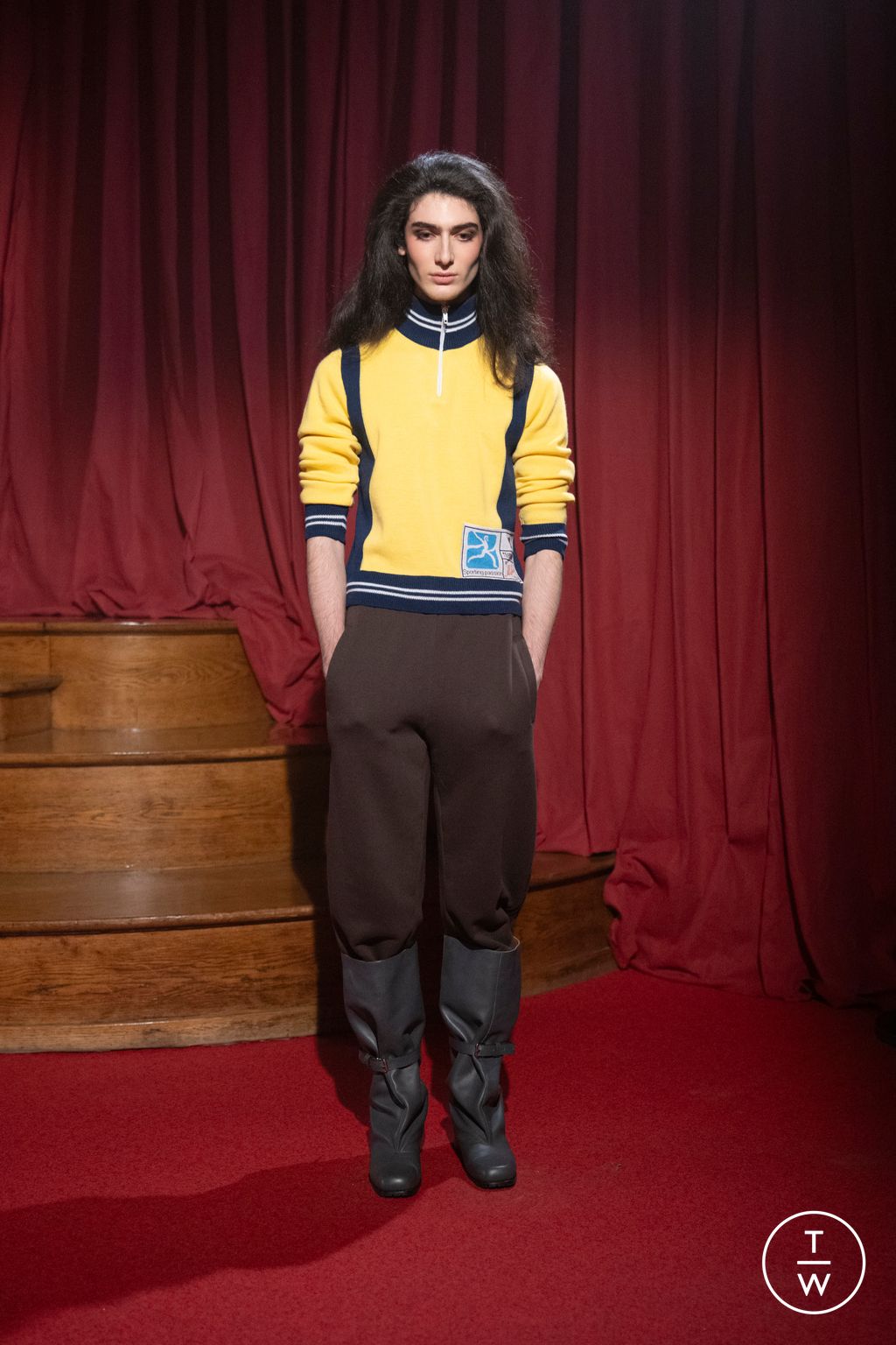 Fashion Week Paris Fall/Winter 2026 look 21 de la collection Magliano menswear