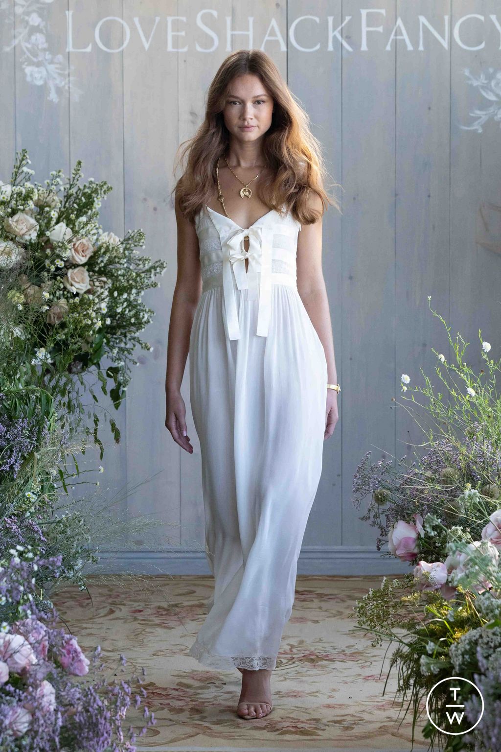 Fashion Week New York Spring/Summer 2026 look 26 de la collection LoveShackFancy womenswear