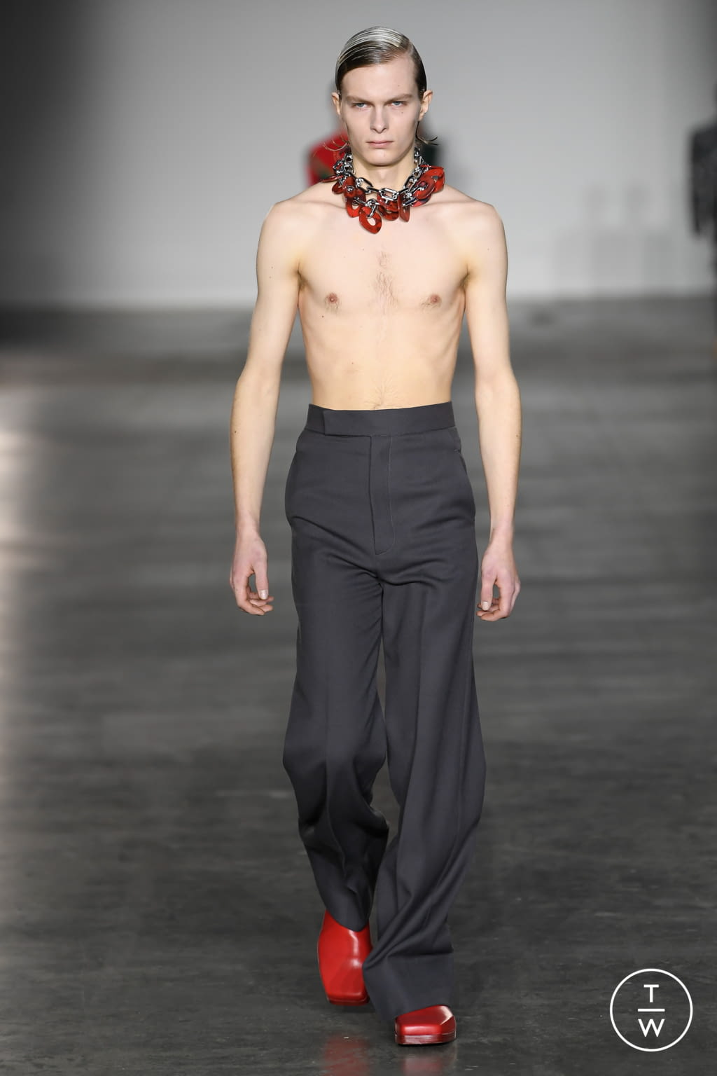 Fashion Week London Fall/Winter 2020 look 26 from the Pronounce collection 男装