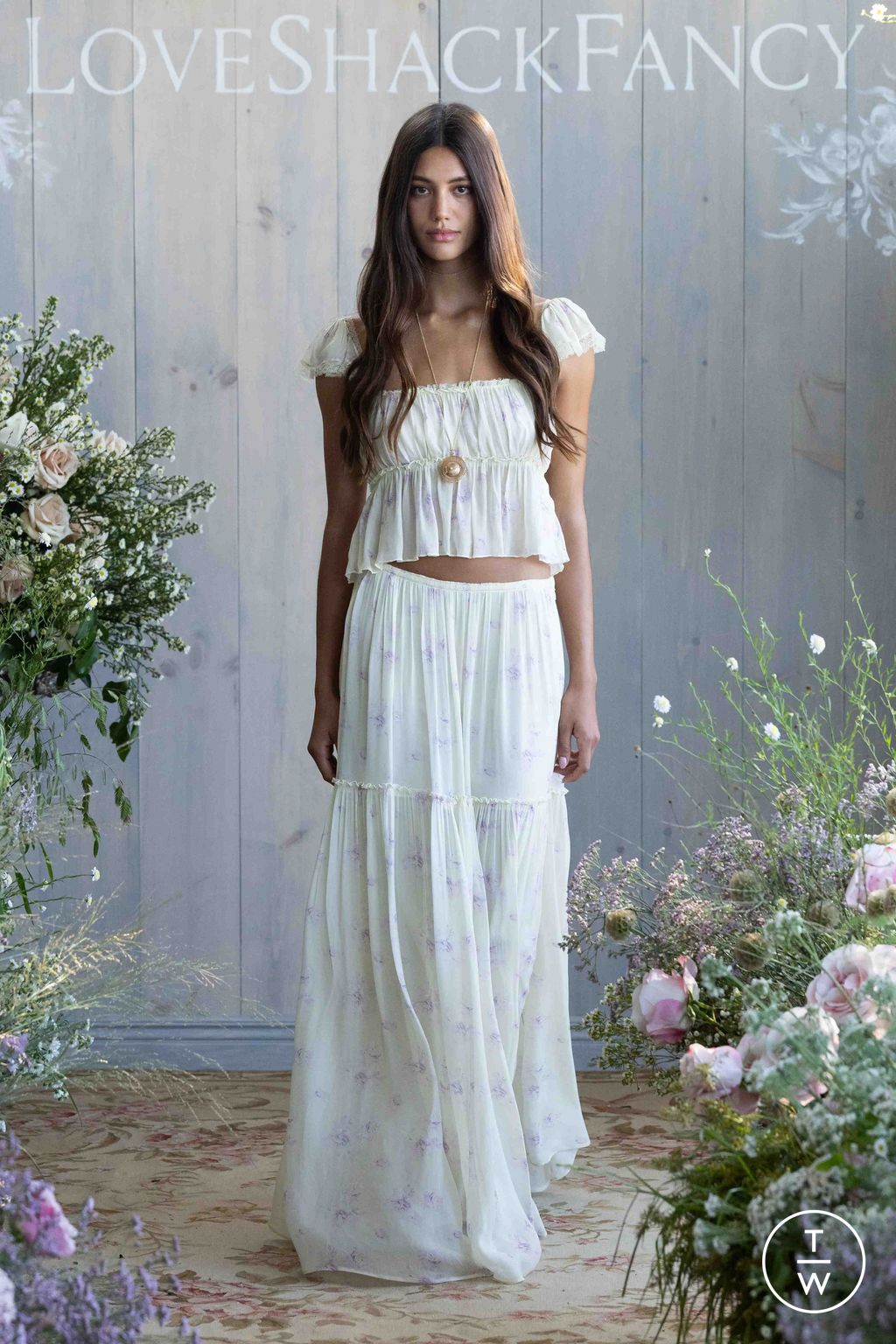 Fashion Week New York Spring/Summer 2026 look 28 de la collection LoveShackFancy womenswear