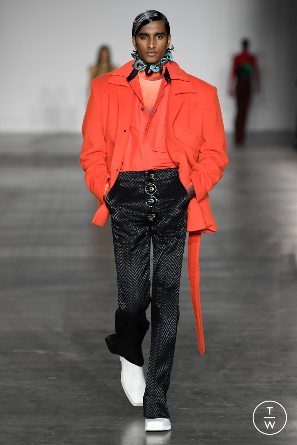 Fashion Week London Fall/Winter 2020 look 29 from the Pronounce collection menswear