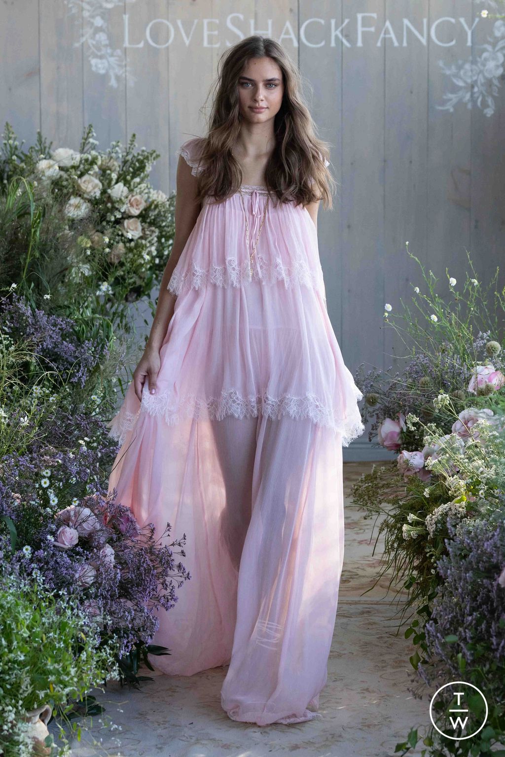 Fashion Week New York Spring/Summer 2026 look 33 from the LoveShackFancy collection womenswear