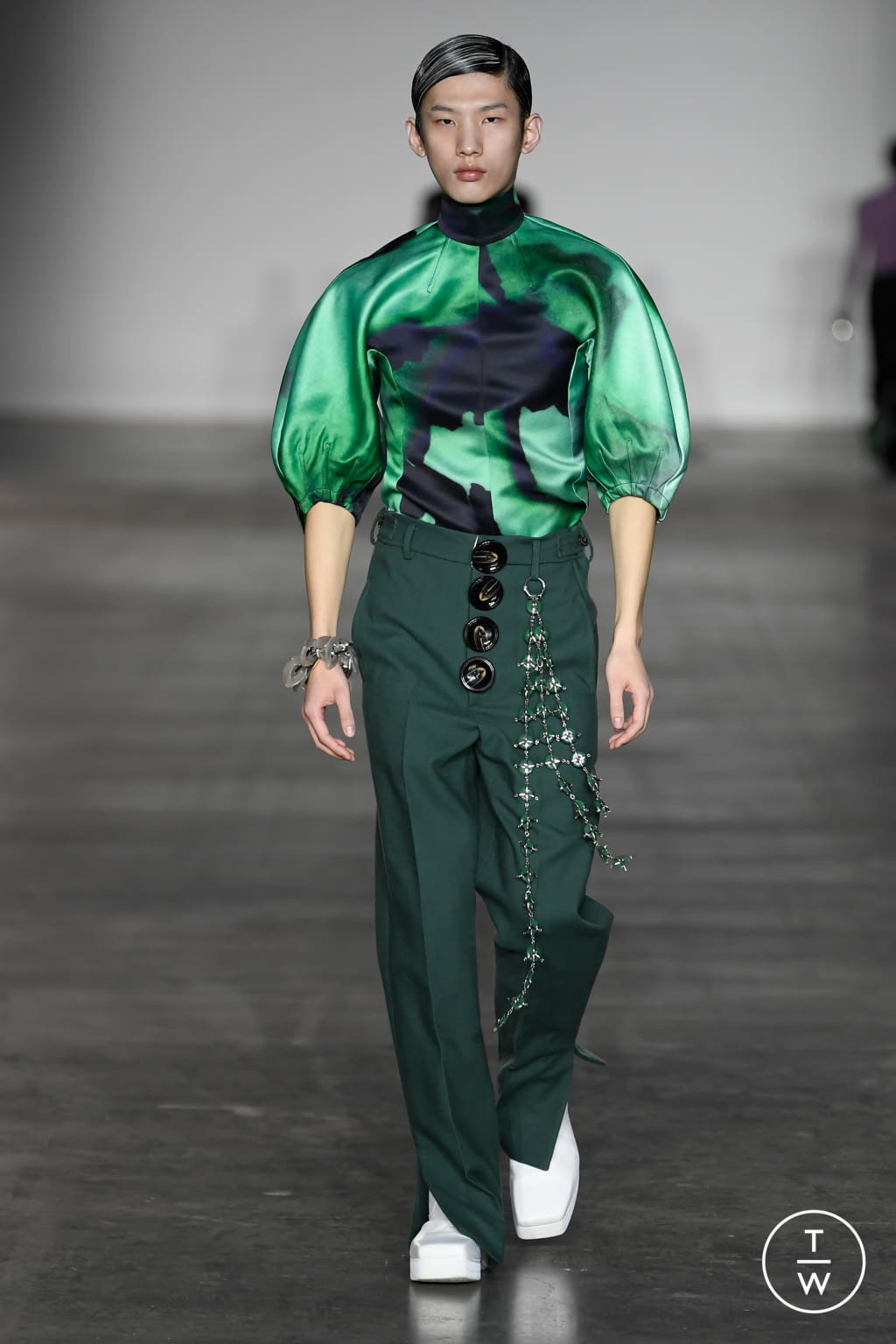 Fashion Week London Fall/Winter 2020 look 34 from the Pronounce collection 男装