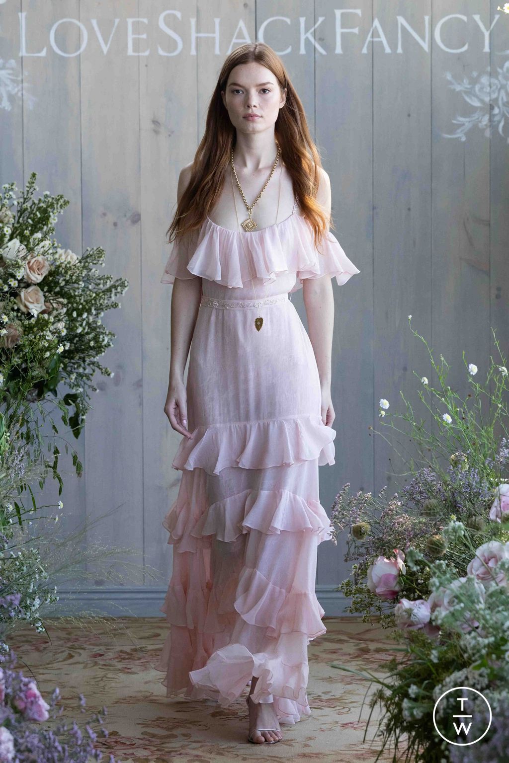 Fashion Week New York Spring/Summer 2026 look 37 from the LoveShackFancy collection womenswear