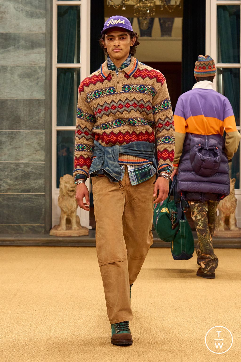 Fashion Week Milan Fall/Winter 2026 look 4 from the Polo Ralph Lauren collection 男装