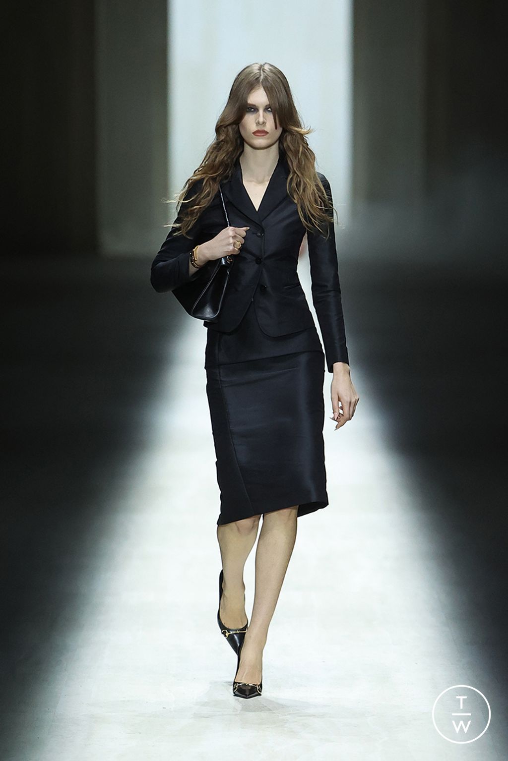 Fashion Week Milan Fall/Winter 2026 look 5 from the Gucci collection 女装