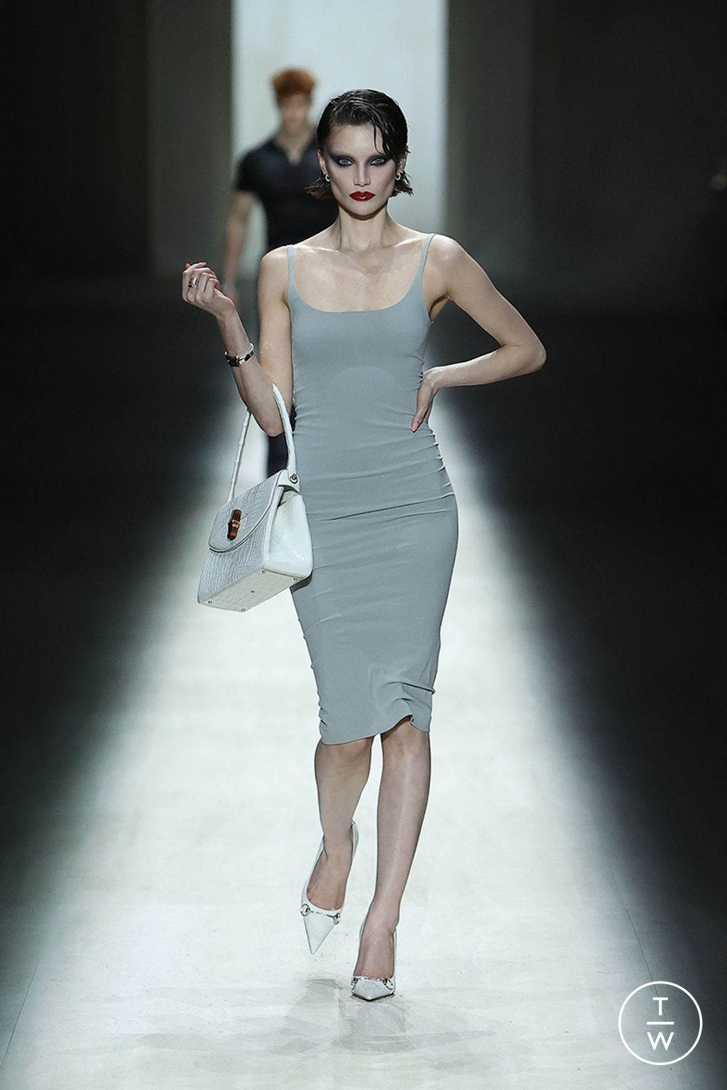 Fashion Week Milan Fall/Winter 2026 look 9 from the Gucci collection 女装