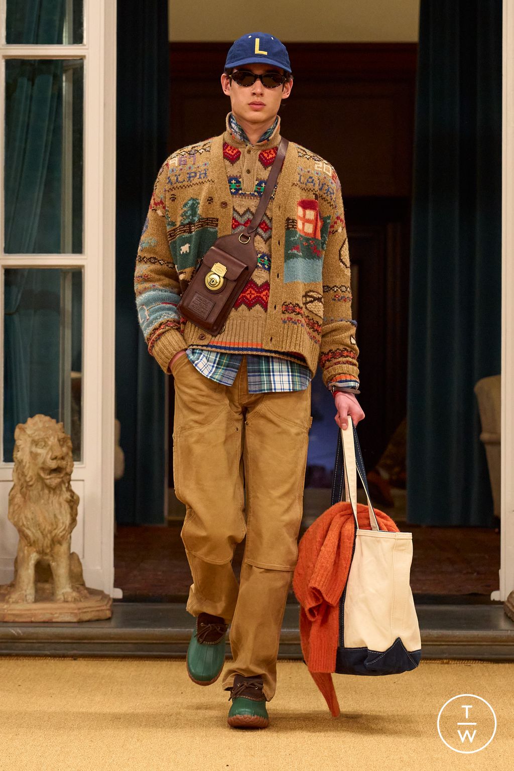 Fashion Week Milan Fall/Winter 2026 look 9 from the Polo Ralph Lauren collection 男装