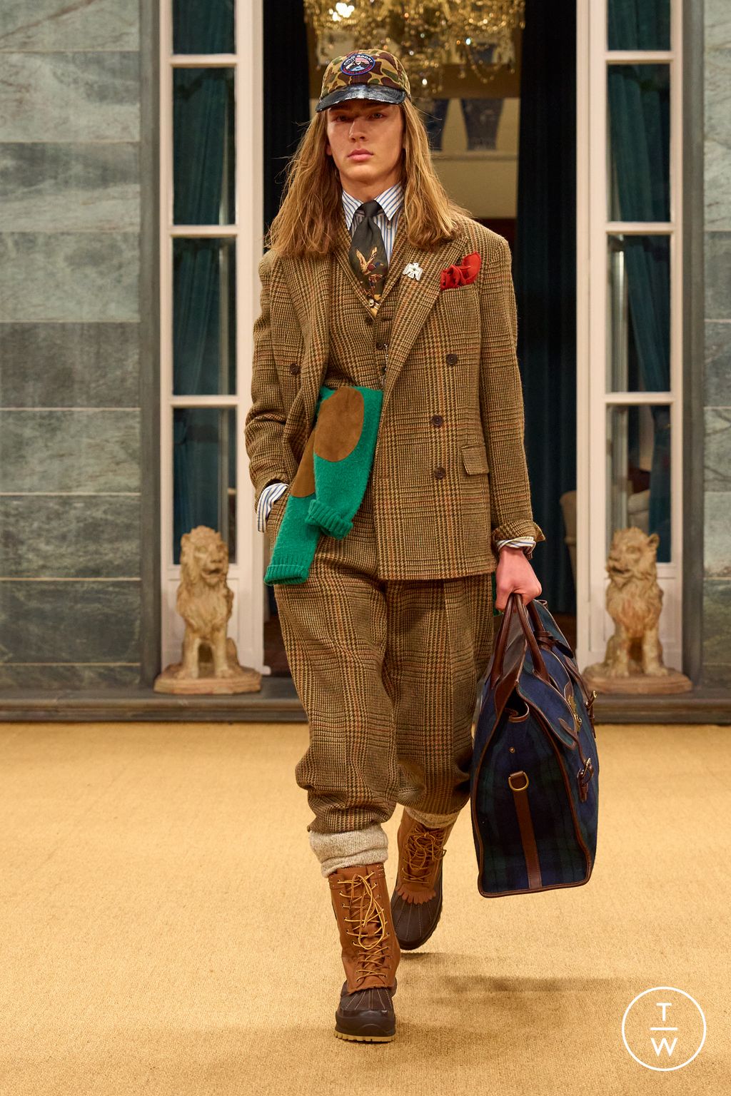 Fashion Week Milan Fall/Winter 2026 look 10 from the Polo Ralph Lauren collection 男装
