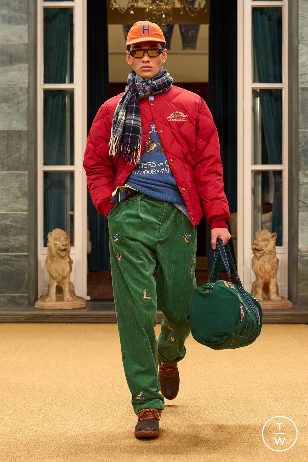 Fashion Week Milan Fall/Winter 2026 look 11 from the Polo Ralph Lauren collection menswear
