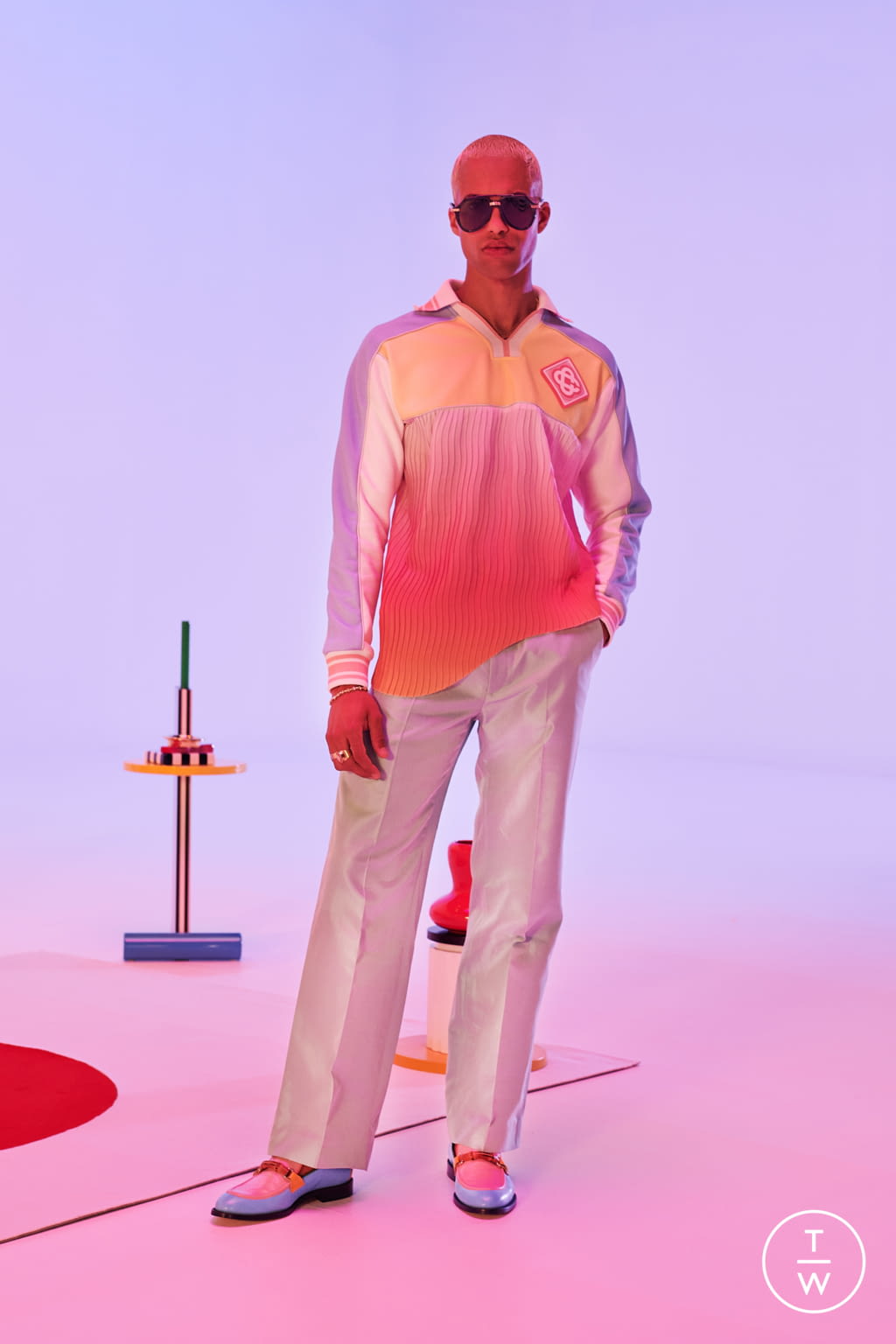 Fashion Week Paris Spring/Summer 2022 look 12 from the Casablanca collection menswear