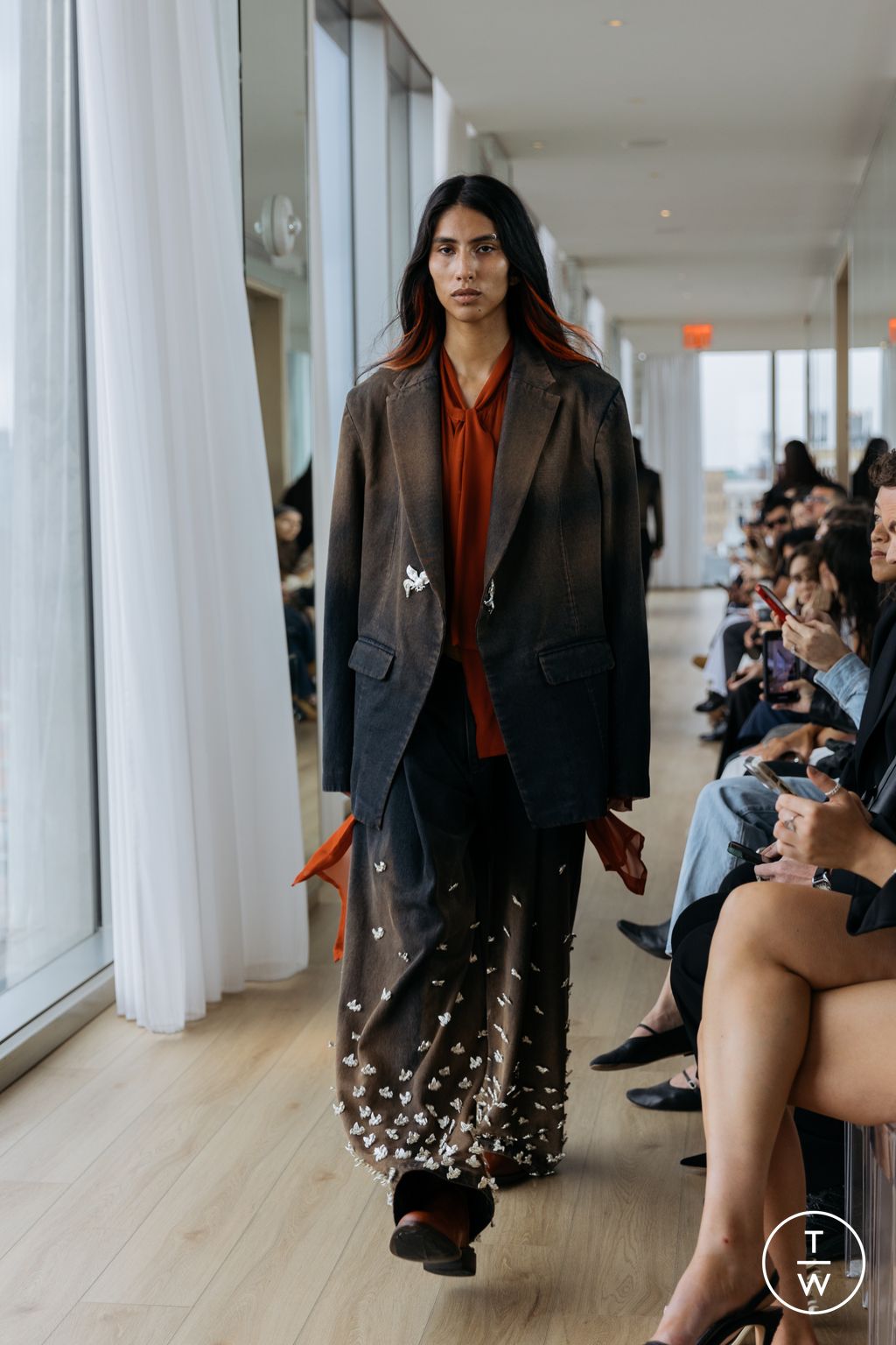 Fashion Week New York Spring-Summer 2025 look 11 from the Campillo collection 女装