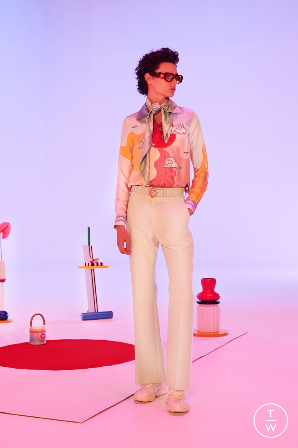 Fashion Week Paris Spring/Summer 2022 look 14 from the Casablanca collection menswear
