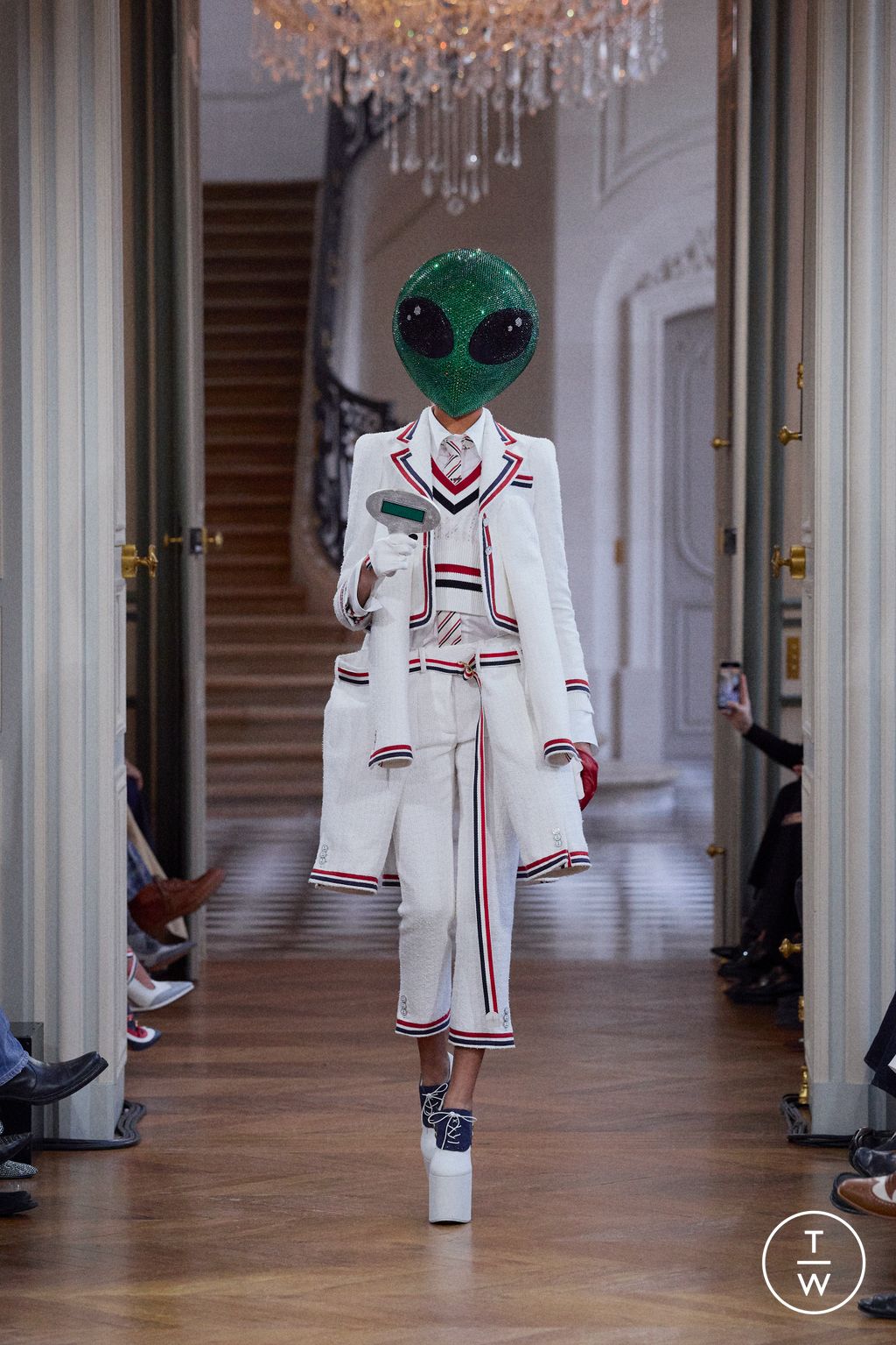 Fashion Week Paris Spring/Summer 2026 look 14 from the Thom Browne collection womenswear