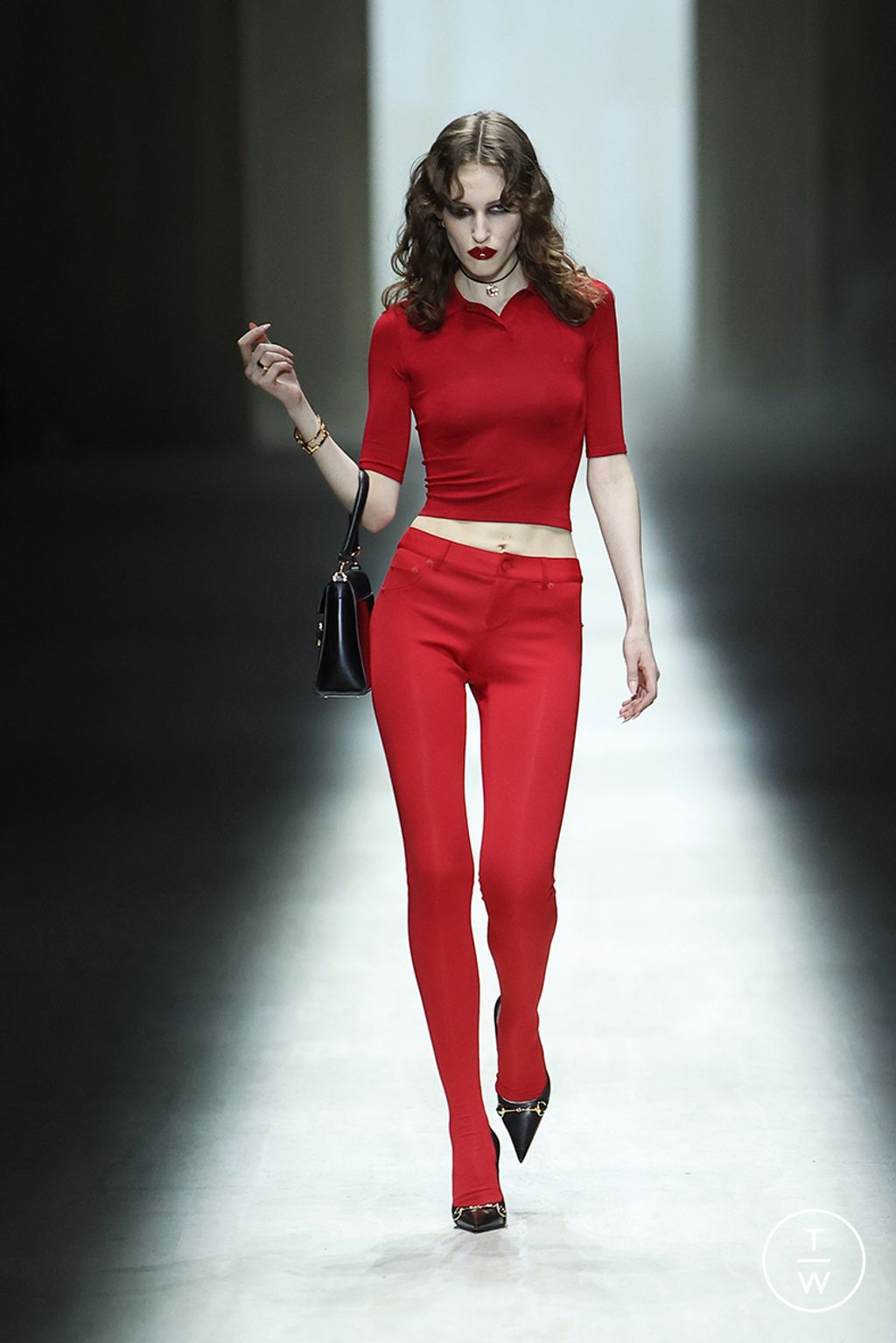 Fashion Week Milan Fall/Winter 2026 look 17 from the Gucci collection womenswear