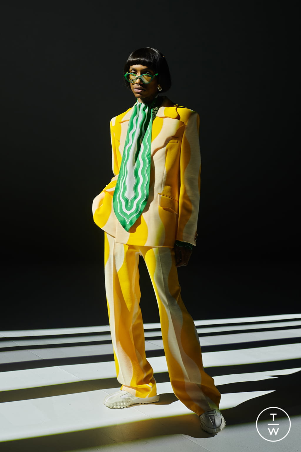 Fashion Week Paris Spring/Summer 2022 look 19 from the Casablanca collection menswear