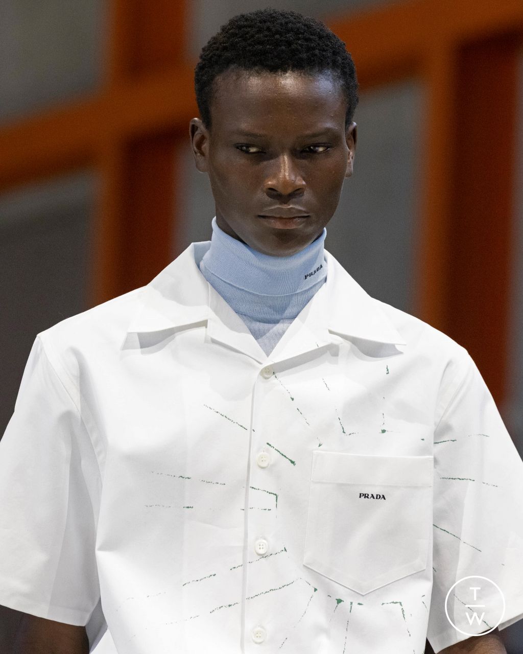 Fashion Week Milan Spring/Summer 2026 look 1 from the Prada collection menswear accessories