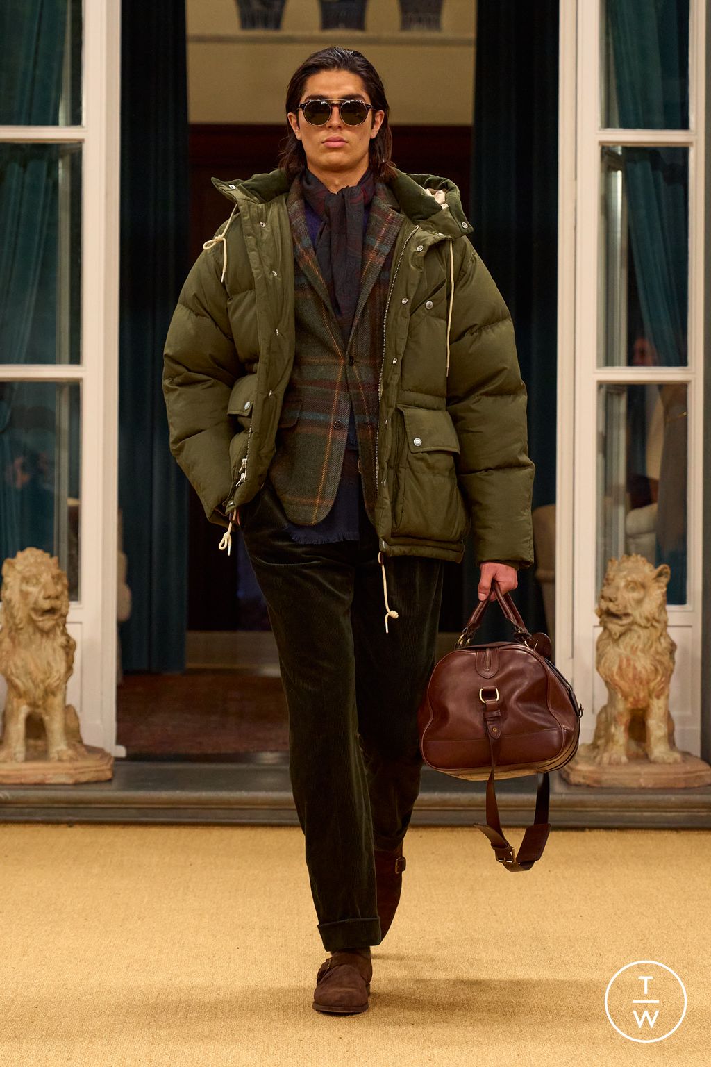Fashion Week Milan Fall/Winter 2026 look 21 from the Polo Ralph Lauren collection menswear
