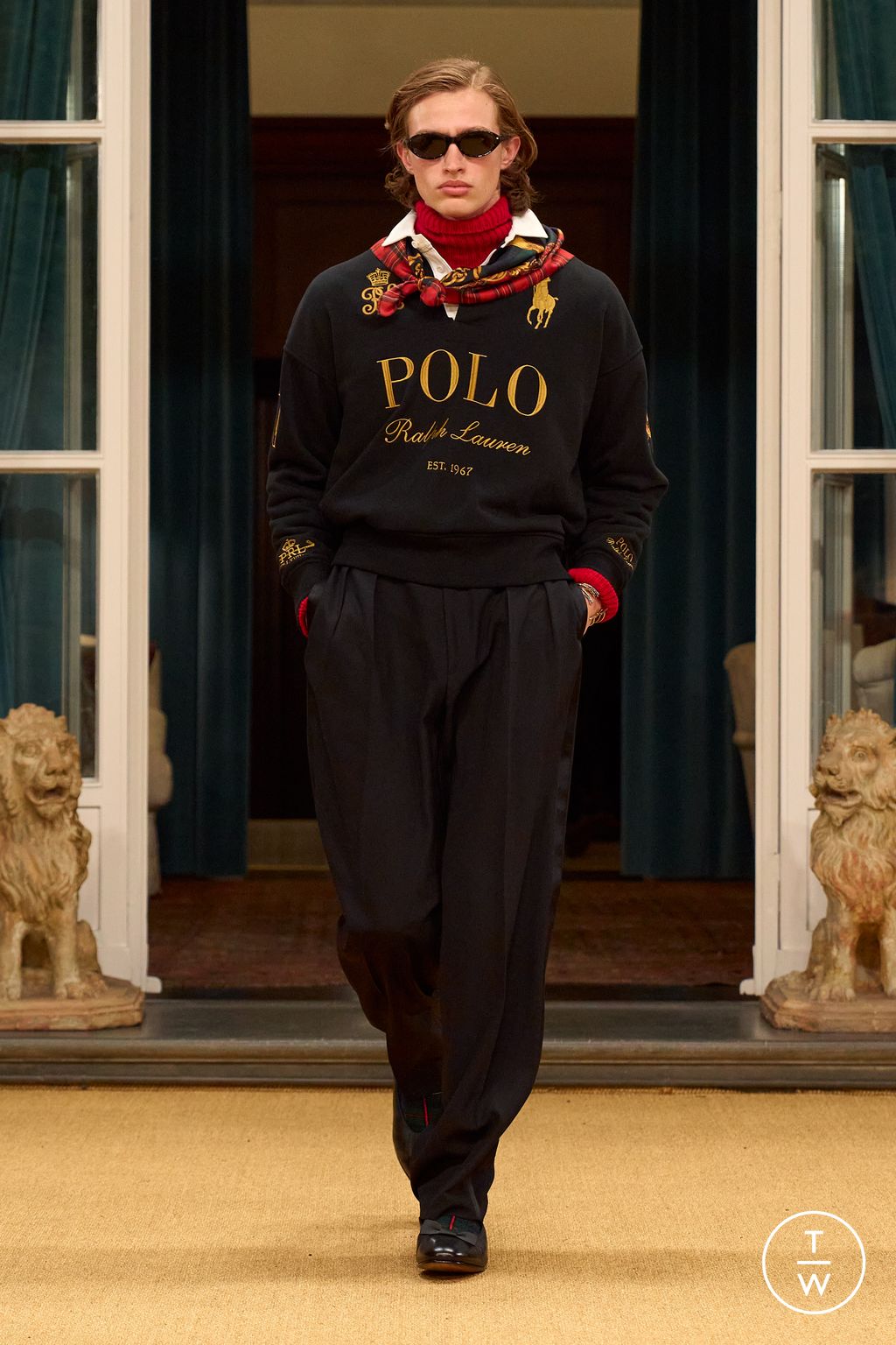 Fashion Week Milan Fall/Winter 2026 look 25 from the Polo Ralph Lauren collection 男装