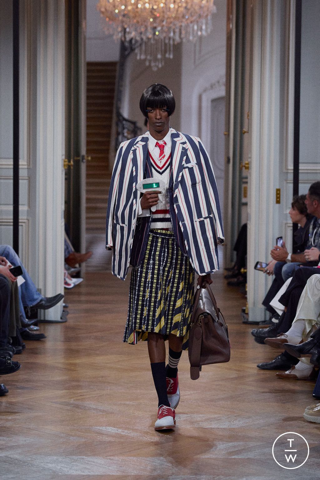 Fashion Week Paris Spring/Summer 2026 look 26 from the Thom Browne collection 女装
