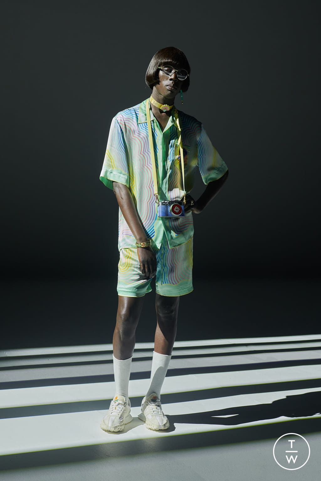 Fashion Week Paris Spring/Summer 2022 look 27 from the Casablanca collection 男装